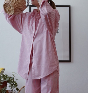 Camicia in cotone a righe