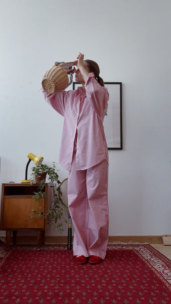 Camicia in cotone a righe